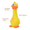 Brinquedo Pato Látex Flicks Amarelo Único