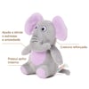 Brinquedo Pelúcia Elefante Cinza Flicks Único