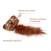 Brinquedo Pelúcia Guaxinim Com Catnip Flicks Único