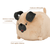 Brinquedo Pelúcia Pug Flicks - Único Para Cachorros