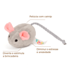 Brinquedo Pelúcia Rato Com Catnip Flicks Único