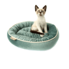 Cama Bichinho Chic Áustria Verde P Para Cachorros