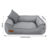 Cama Fábrica Pet Cinza P Para Cachorros