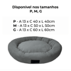 Cama Macia Fábrica Pet Para Cães - Cinza M