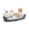 Cama Moscou Bichinho Chic Cinza P Para Cachorros