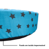 Cama Redonda Flicks Star Azul M Para Cães E Gatos