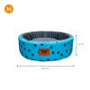 Cama Redonda Flicks Star Azul M Para Cães E Gatos