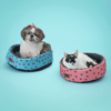 Cama Redonda Flicks Star Azul M Para Cães E Gatos