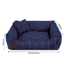 Cama Risca Star Fábrica Pet Marinho P Para Cachorros