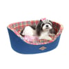 Cama Xadrez Bichinho Chic Azul P Para Cachorros