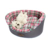 Cama Xadrez Bichinho Chic Europa Rosa P Para Cachorros