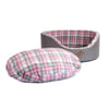 Cama Xadrez Bichinho Chic Europa Rosa P Para Cachorros