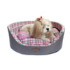 Cama Xadrez Bichinho Chic Europa Rosa P Para Cachorros