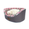 Cama Xadrez Bichinho Chic Europa Rosa P Para Cachorros