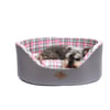 Cama Xadrez Bichinho Chic Europa Rosa P Para Cachorros
