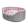 Cama Xadrez Bichinho Chic Europa Rosa P Para Cachorros