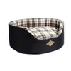 Cama Xadrez Bichinho Chic Preta P Para Cachorros