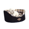 Cama Xadrez Bichinho Chic Preta P Para Cachorros