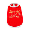 Camiseta De Natal Bichinho Chic Vermelha N° 00 - 1 Unidade