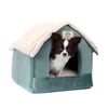 Casinha Bichinho Chic Verde M Para Cães E Gatos