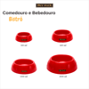 Comedouro Pet Flex Vermelho Para Cães N° 01 - 1 Unidade