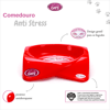 Comedouro Premium Gatos Pet Flex Vermelho - 1 Unidade