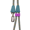 Guia Com Ajuste De Punho Zaylo 120Cm Cinza Mix - 1 Unidade