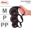 Guia Retrátil Black Design Flexi Rosa Pp - 1 Unidade