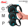 Guia Retrátil Flexi Black Design Azul Para Cães De Pequeno Porte - 1 Unidade