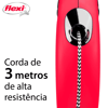 Guia Retratil New Classic 3 M Flexi Vermelha Unico
