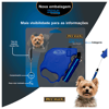 Guia Retrátil Premium Pet Flex Azul Para Cães Até 7Kg - 3M