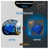Guia Retrátil Premium Pet Flex Azul Para Cães Até 7Kg - 3M