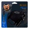 Guia Retrátil Premium Pet Flex Preta Para Pets Até 7Kg - 3M