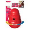 Kong Wobbler Brinquedo Dispenser Para Ração Ou Petisco Para Pets - Vermelho P - 1 Unidade