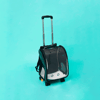 Mochila De Transporte Oxford Com Suporte De Rodinhas C-Pet Preta Único