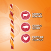 Petisco Dingo Twist 3 Sabores Para Cães - 5 Unidades