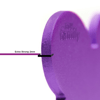 Placa De Identificação Myfamily Círculo Alumínio Roxo Tamanho P - 1 Unidade
