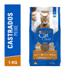 Ração Cat Chow Castrados Peixe 1Kg - 1 Pacote - 1 Kilo