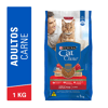 Ração Cat Chow Sabor Carne Para Gatos Adultos - 1 Unidade - 1 Kilo