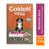 Ração Golden Mega Cães Filhotes Raças Grandes Frango E Arroz - 15Kg