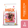 Ração Max Adultos Frango E Arroz Para Cães Médios E Grandes - 3Kg - 3 Kilos