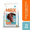 Ração Max Carne, Frango E Arroz Para Cães Adultos De Raças Médias E Grandes - 15Kg - 15 Kilos