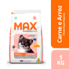 Ração Max Para Cães Filhotes Raças Pequenas Sabor Carne E Arroz - 3Kg - 1 Kilo