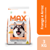 Ração Max Senior Frango E Arroz Para Cães Médios E Grandes - 3Kg - 3 Kilos