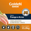Ração Para Cães Sênior +7 Anos Golden Fórmula Frango E Arroz 15Kg