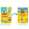 Ração Úmida Friskies Peixe Branco Ao Molho Para Gatos Adultos - 85G Sachê