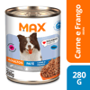 Ração Úmida Max Cães Adultos Patê Carne E Frango - 280G