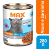 Ração Úmida Max Cat Patê Atum E Sardinha Para Gatos Adultos - 280G