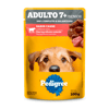 Ração Úmida Pedigree Carne Ao Molho - Cães Adultos Sênior 7+ Anos - 100G