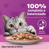 Ração Úmida Whiskas Salmão Ao Molho Para Gatos Adultos - 85Glach